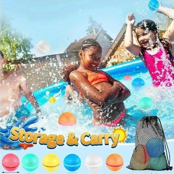 COPY - 12 Pack Reusable Water Balloons with Mesh Bag - Picture 3 of 5